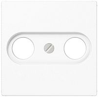 Лицевая панель Jung EcoProfi для 2-м. розетки TV+R белый картинка